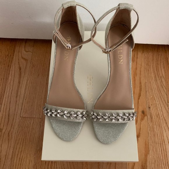 NINA SANDAL 170 mm ARGENTO | Le Silla BHLDN Silver Nisha heels. Size 6 US/37 Euro